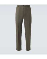Valentino - Cotton Straight Pants - Lyst