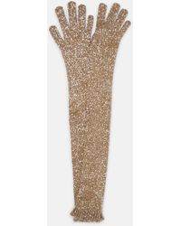 Brunello Cucinelli - Guanti Con Paillettes - Lyst