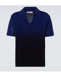 Orlebar Brown - Cotton Crochet Polo Shirt - Lyst