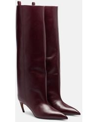 The Attico - Lea 90 Leather Knee-High Boots - Lyst