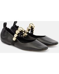 Souliers Martinez - Flamenca Leather Mary Jane Flats - Lyst