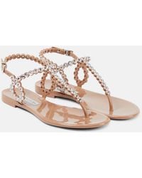 Aquazzura - Almost Bare Embellished Pvc Sandals - Lyst