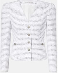 Alessandra Rich - Striped Tweed Jacket - Lyst