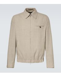 Slowear - Virgin Wool Blouson Jacket - Lyst