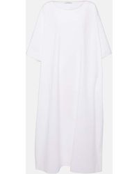 The Row - Isora Oversized Cotton Poplin Midi Dress - Lyst