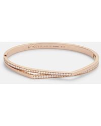 Repossi - Antifer 18Kt Rose Bangle With Diamonds - Lyst