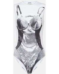 Jean Paul Gaultier - Trompe L'oeil Jersey Bodysuit - Lyst