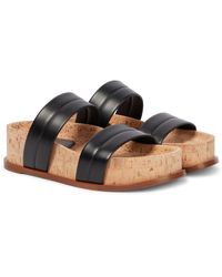 Gabriela Hearst - Striker Leather Platform Sandals - Lyst