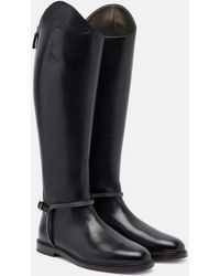 Brunello Cucinelli - Monili Leather Knee-High Boots - Lyst