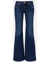 7 For All Mankind - Low-Rise Flared Jeans - Lyst