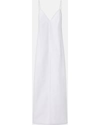 KHAITE - Tulula Silk Poplin Slip Dress - Lyst