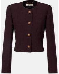 Chloé - Darted Cropped Wool Jacket - Lyst