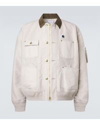 Sacai - X Carhartt Corduroy-Trimmed Blouson Jacket - Lyst