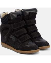 Isabel Marant - Bekett Leather Sneakers - Lyst