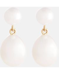 Sophie Bille Brahe - Venus L'eau 14kt Gold Earrings With Pearls - Lyst