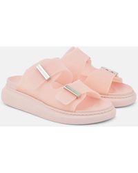 McQueen - Sandali Con Platform E Logo - Lyst