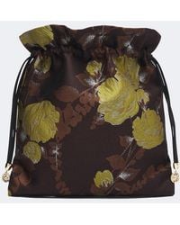 La DoubleJ - Devon Floral Jacquard Pouch - Lyst