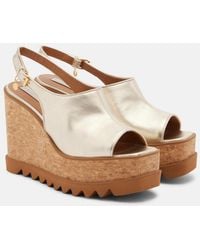 Stella McCartney - Sneak-Elyse Slingback Sandals - Lyst