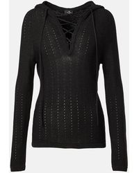Etro - Hooded Silk-Blend Sweater - Lyst