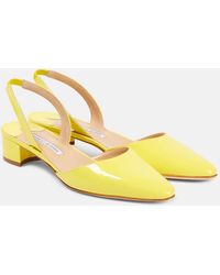 Manolo Blahnik - Salones Destalonados Aspro 30 De Charol - Lyst