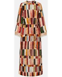 ALÉMAIS - X Lrnce Marjorelle Linen And Silk Maxi Dress - Lyst