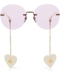 Gucci Round Sunglasses - Pink