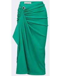 Christopher Esber - Crystal Pendant Jersey Midi Skirt - Lyst