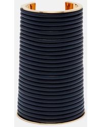 Alaïa - Leather-Trimmed Cuff Bracelet - Lyst