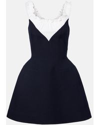 ShuShu/Tong - Ruffled Wool And Silk Minidress - Lyst