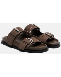 A.Emery - Leon Suede Slides - Lyst