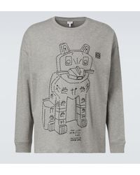 Loewe - X Louis Wain Embroidered Cotton Jersey T-Shirt - Lyst