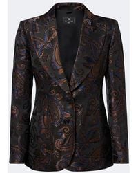 Etro - Paisley Jacquard Blazer - Lyst