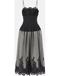 Jonathan Simkhai - Midikleid Katelyn Mit Spitze - Lyst