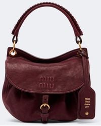 Miu Miu - Rendez-Vous Leather Shoulder Bag - Lyst