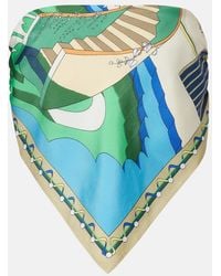 Tory Burch - Printed Silk Top - Lyst