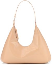 BY FAR Patent Leather Amber Shoulder Bag - White