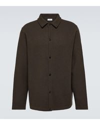 Stone Island - Giacca camicia Compass in lana - Lyst