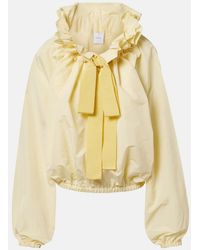 Patou - Tie-Neck Faille Top - Lyst