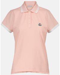 Moncler - Cotton Pique Polo Shirt - Lyst