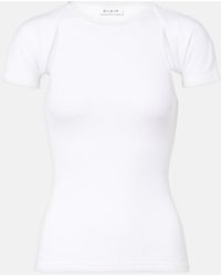 Alaïa - Layered Ribbed-Knit Jersey Top - Lyst