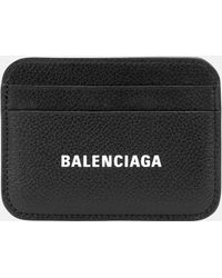 Balenciaga Kartenhülle Aus Leder Mit Logo - Schwarz