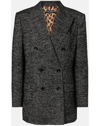 Dolce & Gabbana - Double-Breasted Wool-Blend Jacket - Lyst