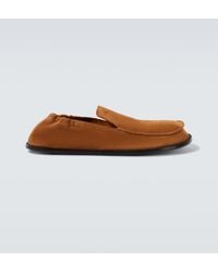 Loewe - Loafers Flex Aus Veloursleder - Lyst
