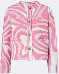 PUCCI - Marmo Cotton-Blend Terry Jacket - Lyst