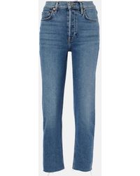 RE/DONE - 70S Stove Pipe Straight Jeans - Lyst