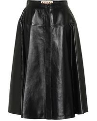 Marni Gonna in pelle - Nero