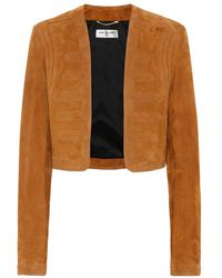 Saint Laurent Giacca in suede - Multicolore