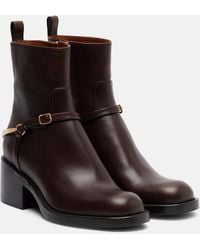 Chloé - Dakota 60 Leather Ankle Boots - Lyst