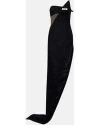 David Koma - Cutout Asymmetric Wool-Blend Gown - Lyst