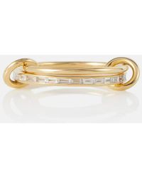 Spinelli Kilcollin - Callisto 18kt Gold Linked Rings With White Diamonds - Lyst